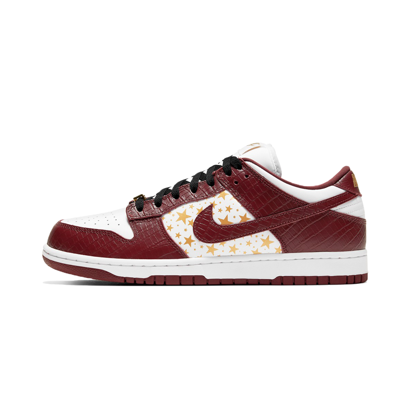 Supreme Nike SB Dunk Low White Barkroot Brown