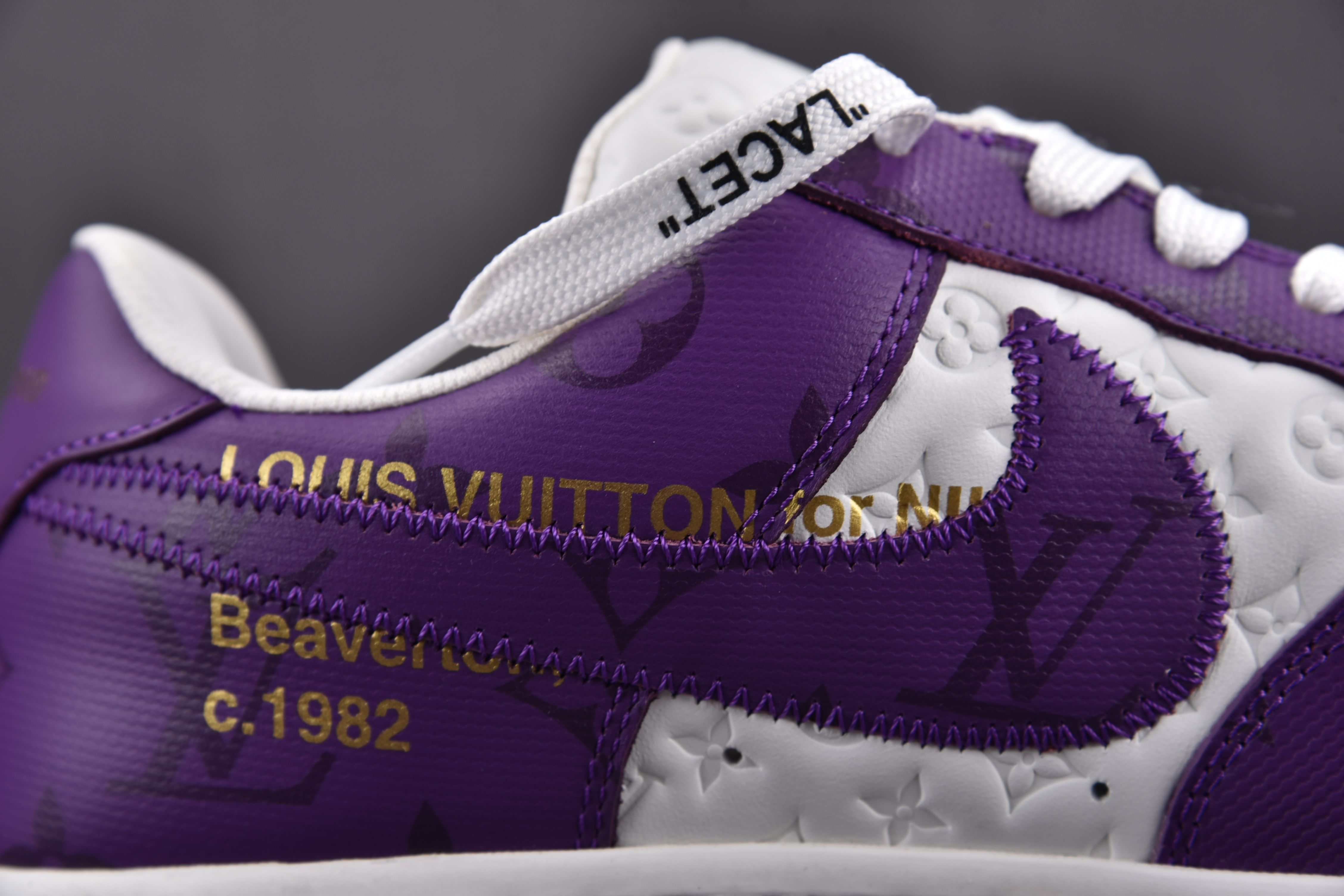 Nike Air Force 1 Low Louis Vuitton Royal Purple (Be careful about the size!!)