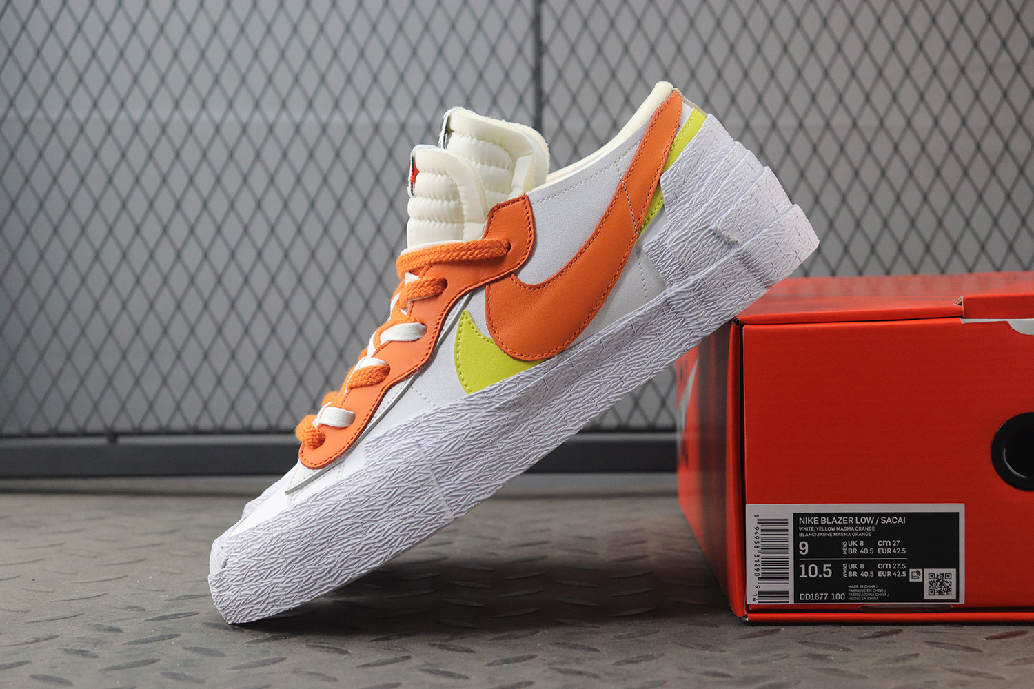 Sacai x Blazer Low Magma Orange