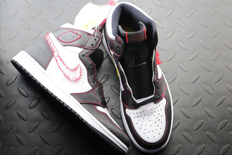 Jordan 1 Retro High Defiant White Black Gym Red