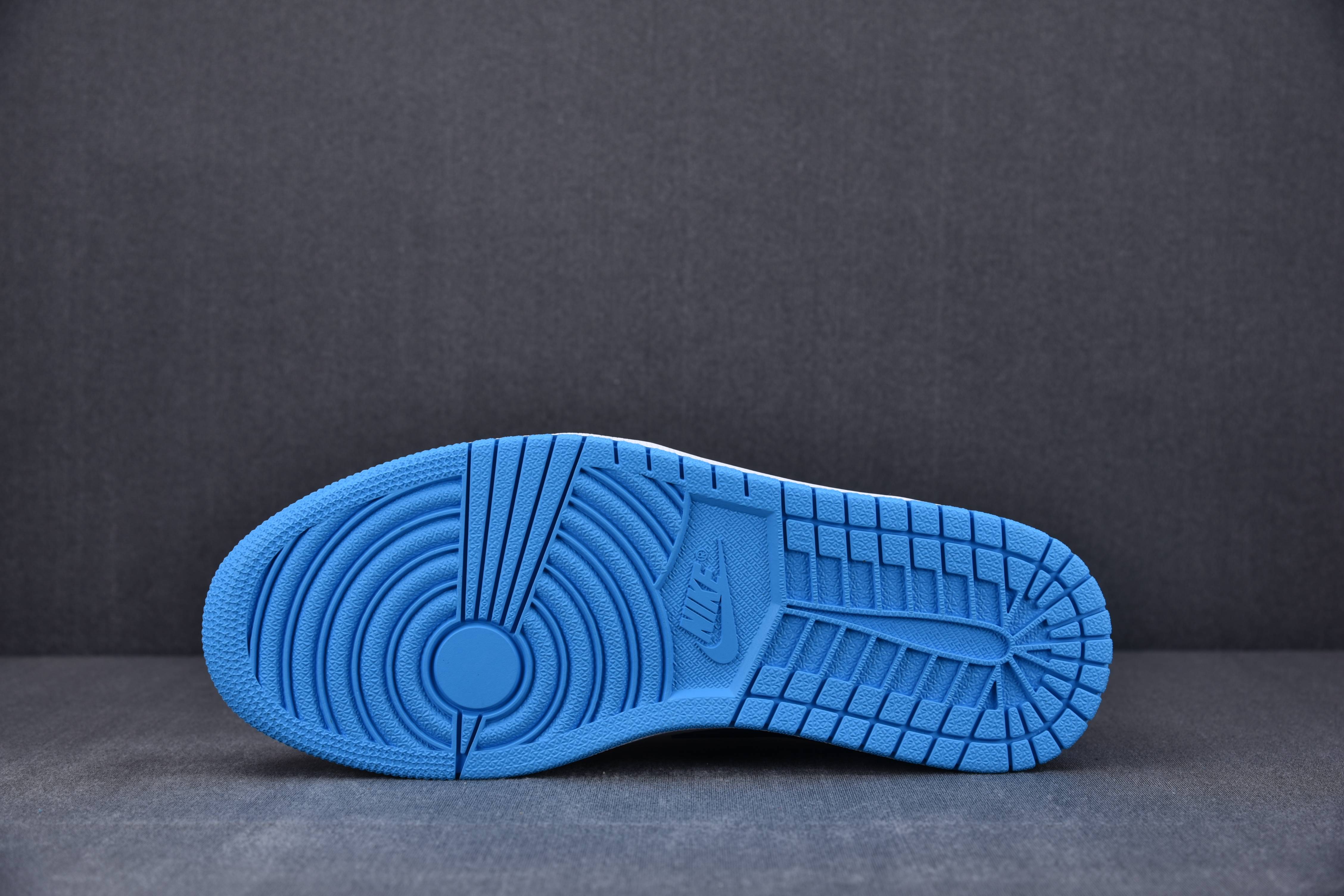 Jordan 1 Retro Low OG Black Dark Powder Blue