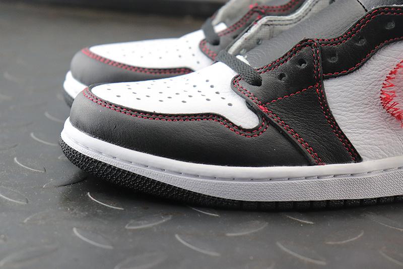 Jordan 1 Retro High Defiant White Black Gym Red