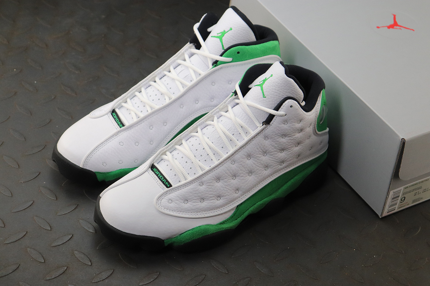 Jordan 13 Retro White Lucky Green
