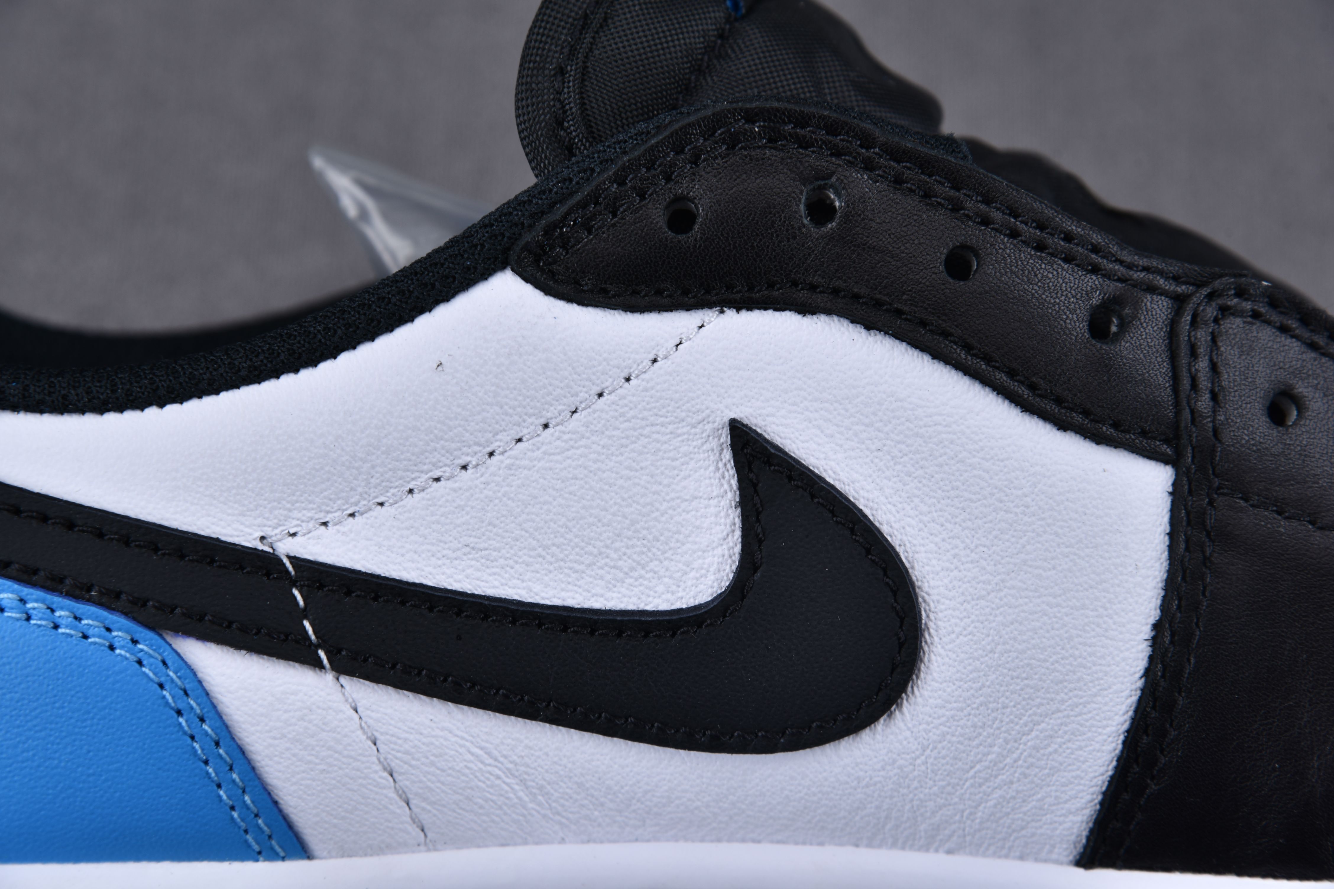 Jordan 1 Retro Low OG Black Dark Powder Blue