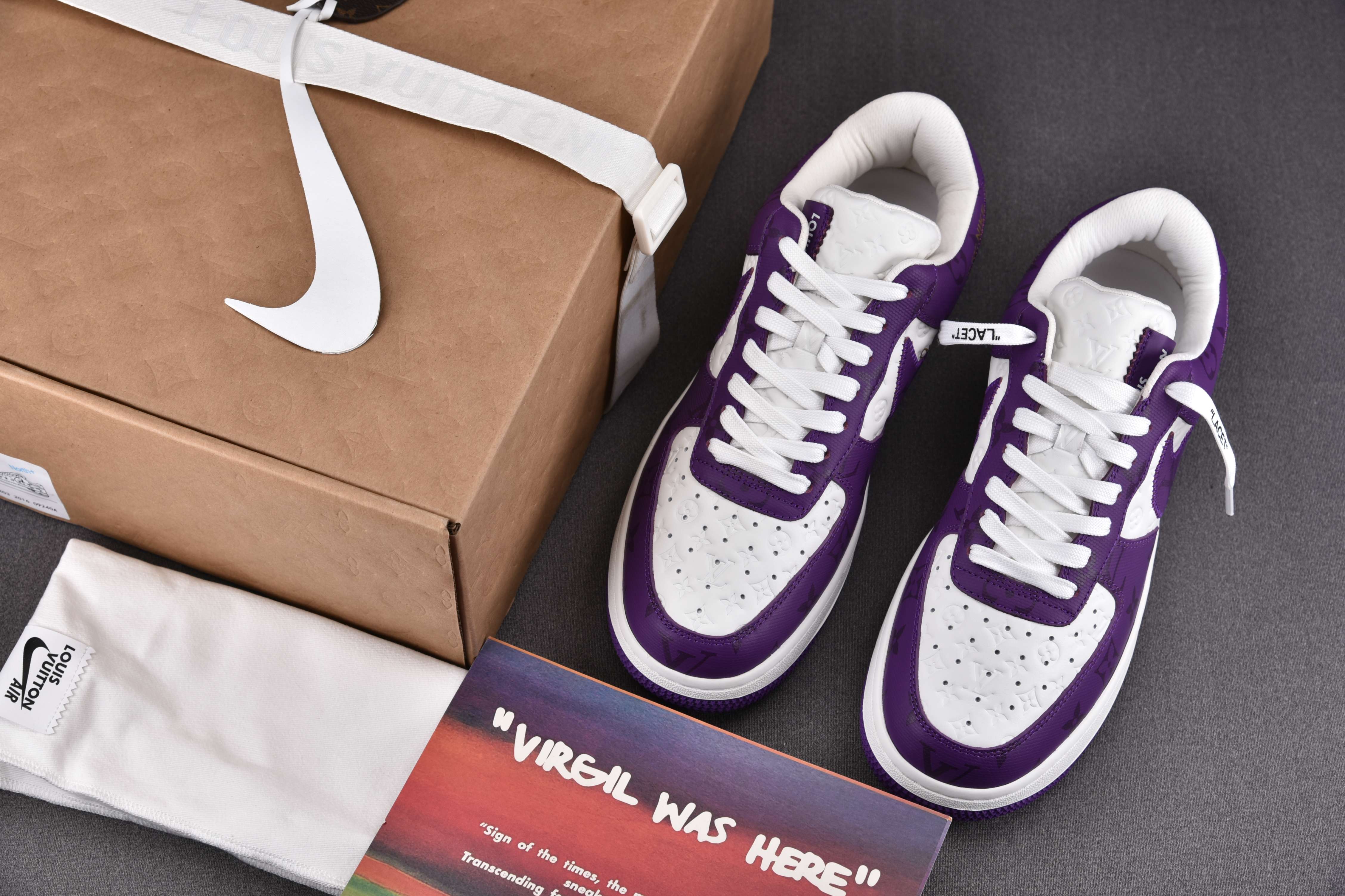 Nike Air Force 1 Low Louis Vuitton Royal Purple (Be careful about the size!!)