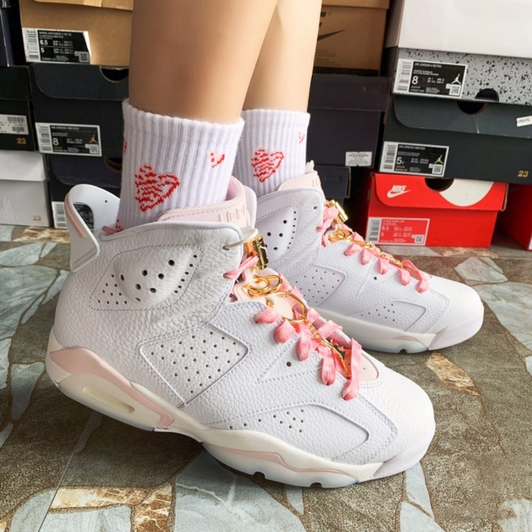 Jordan 6 Retro Gold Hoops (Women Size!!）