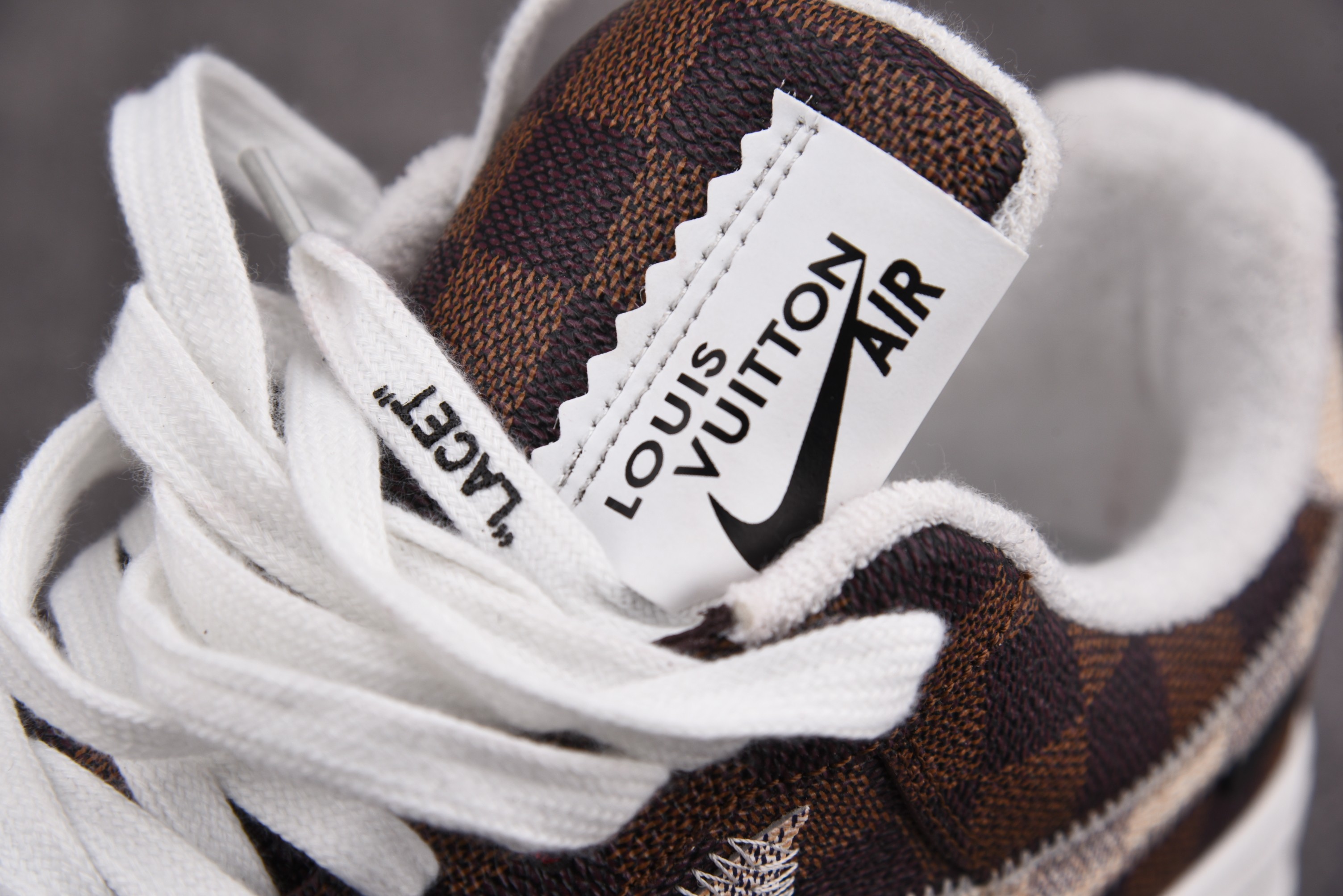 Nike Air Force 1 Low Louis Vuitton Monogram Brown Damier Azur (Be careful about the size!!)