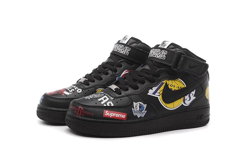Air Force 1 Mid Supreme NBA Black