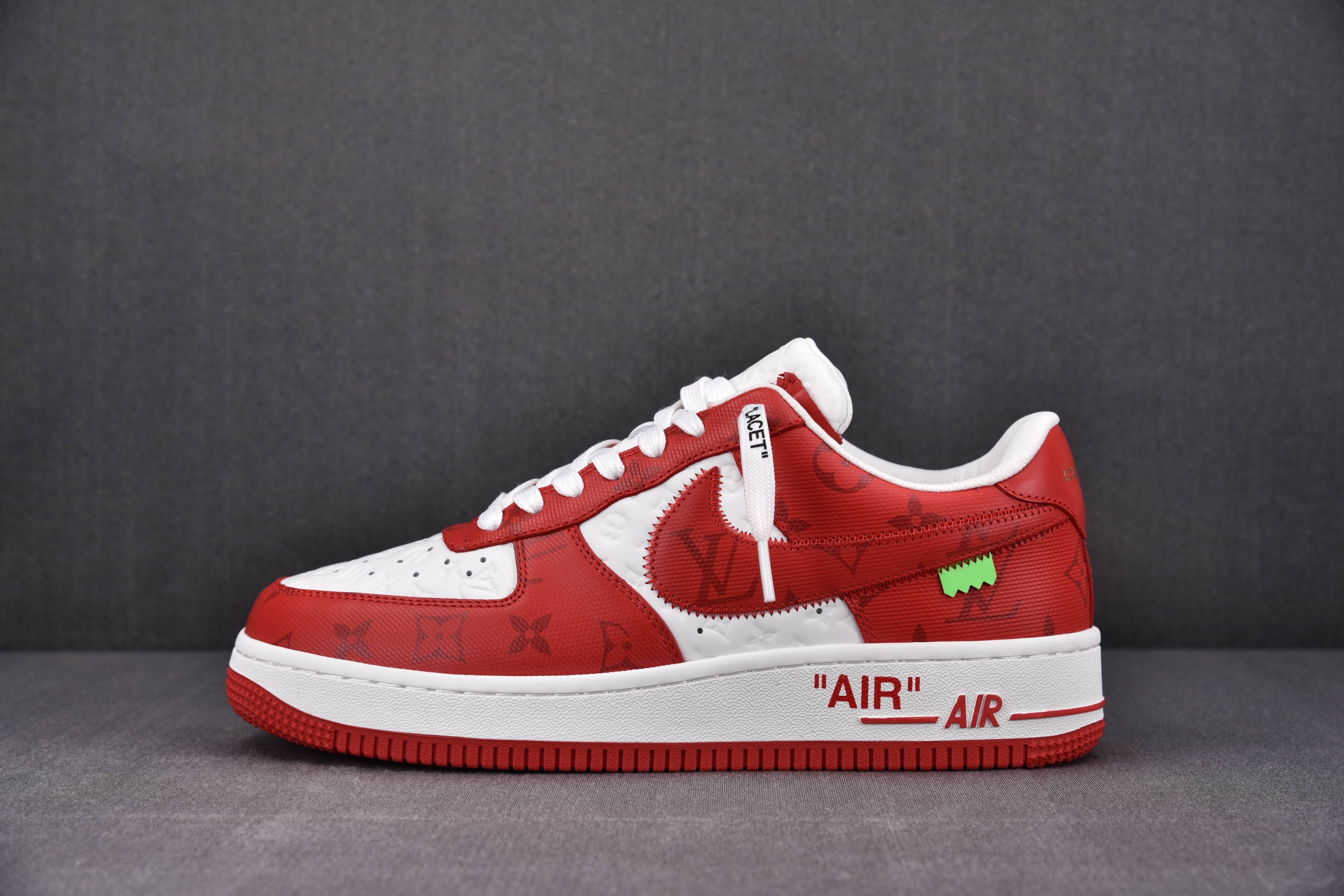 Nike Air Force 1 Low Louis Vuitton Royal Red (Be careful about the size!!)