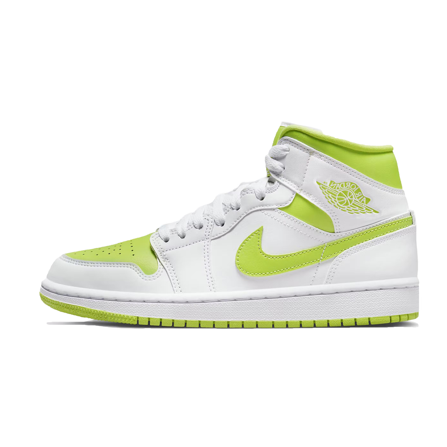 Jordan 1 Mid White Lime (Women Size!!)