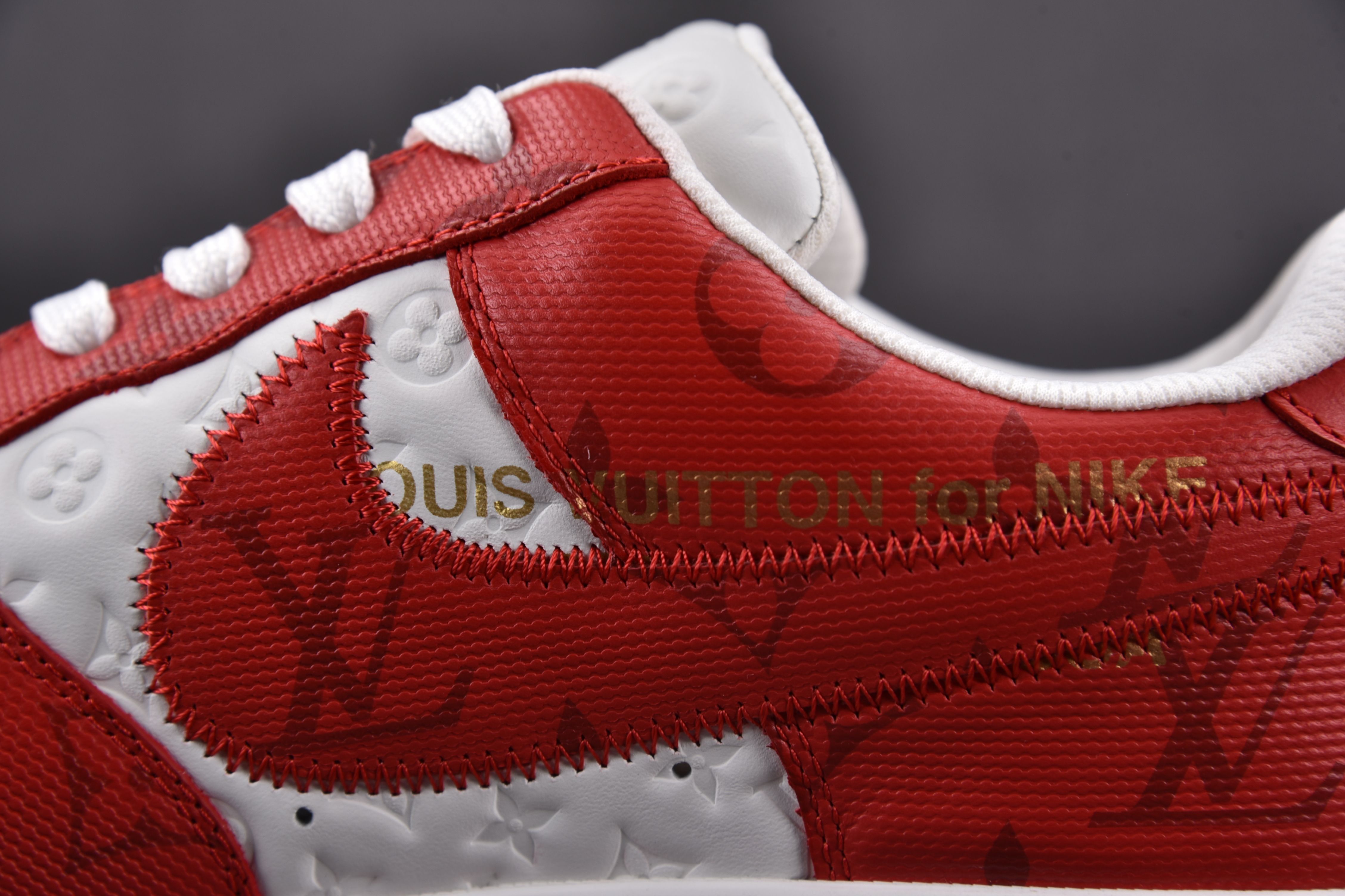 Nike Air Force 1 Low Louis Vuitton Royal Red (Be careful about the size!!)