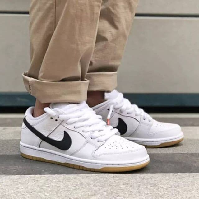 Nike SB Dunk Low Orange Label White Black
