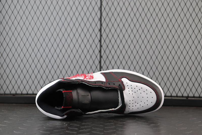 Jordan 1 Retro High Defiant White Black Gym Red