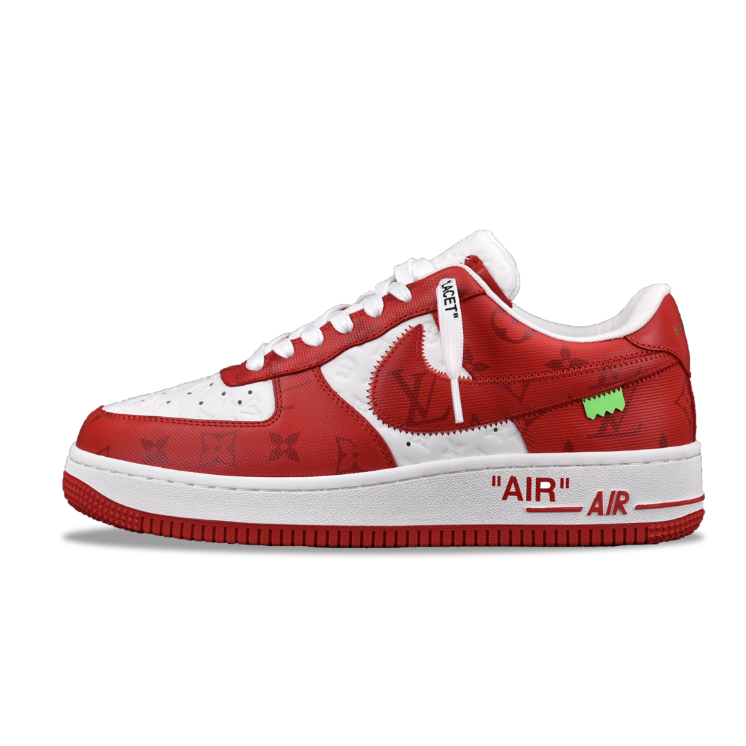 Nike Air Force 1 Low Louis Vuitton Royal Red (Be careful about the