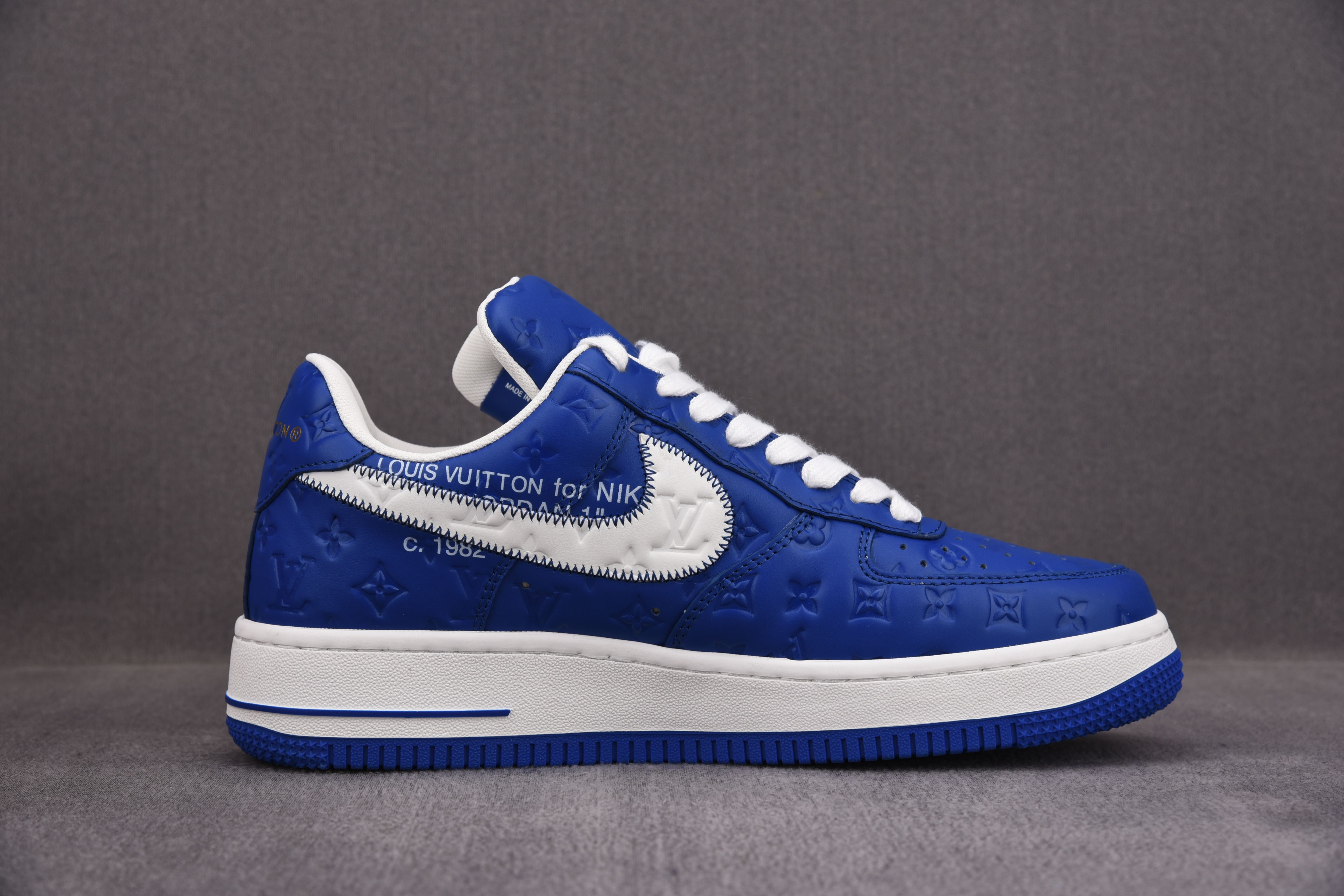 Nike Air Force 1 Low Louis Vuitton Royal Blue (Be careful about the size!!)