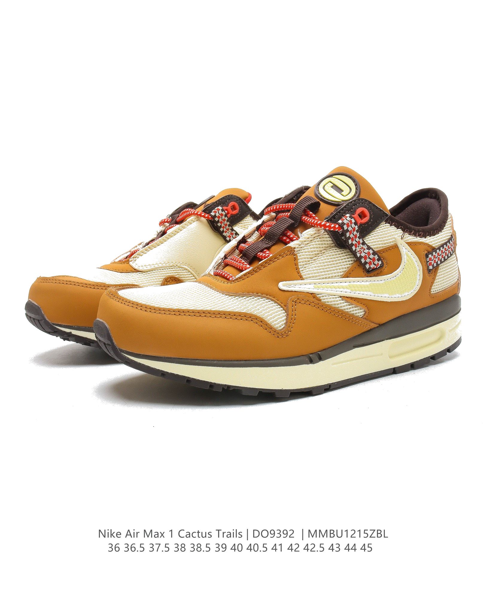 Travis Scott x Nike Air Max 1WheatLemon DO9392-700 Dames & Heren Schoenen-1