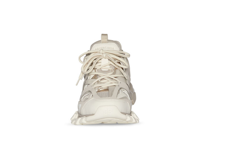 Men's Track Sneaker Recycled Sole in Beige