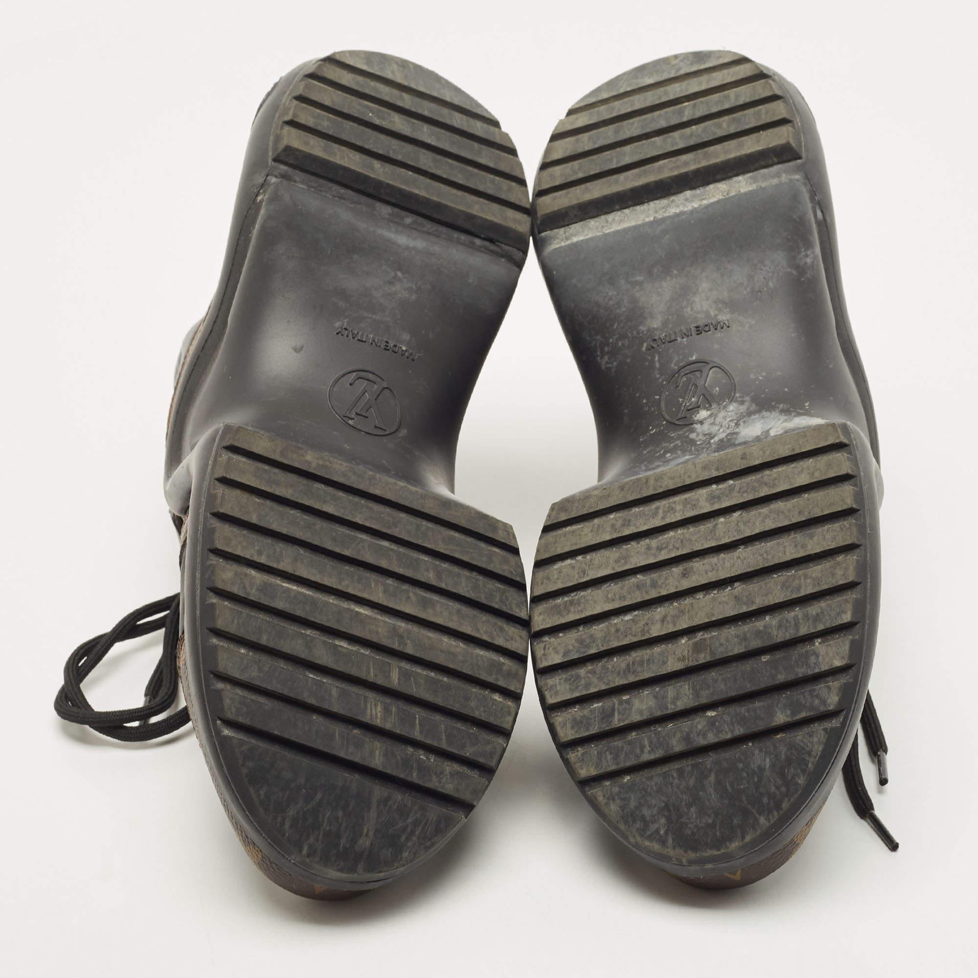 Louis Vuitton Brown/Black Canvas and Leather Archlight Sneakers