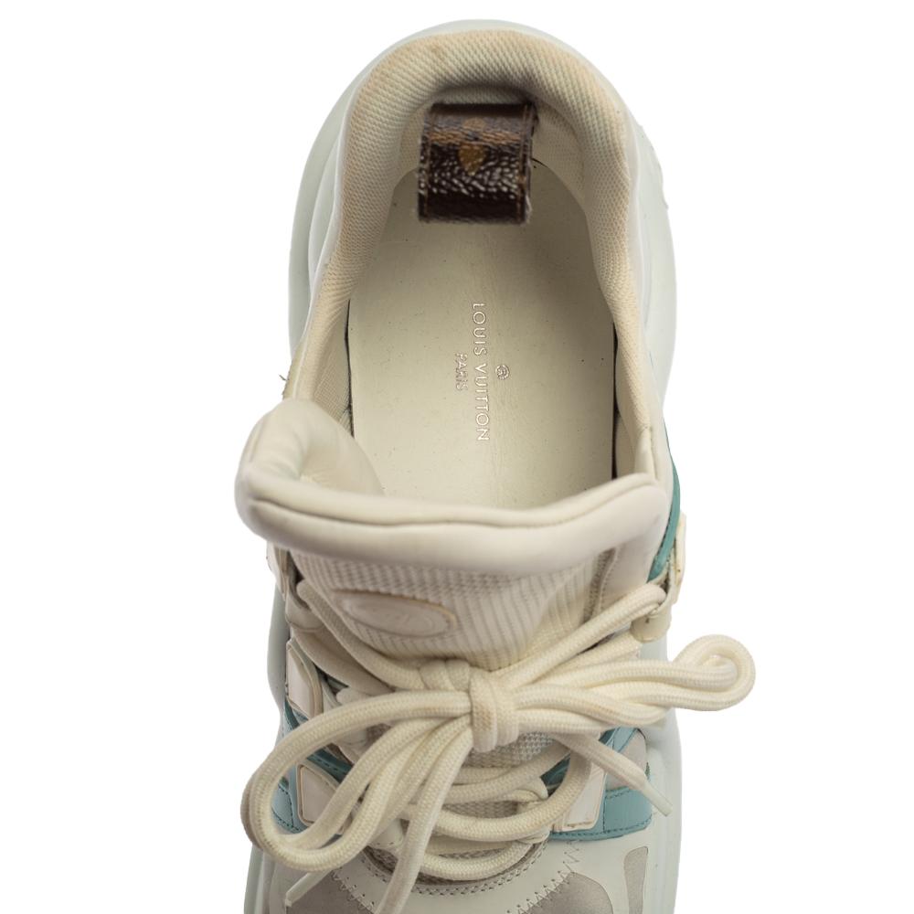 Louis Vuitton Mesh And Monogram Canvas Archlight Lace Up Sneakers