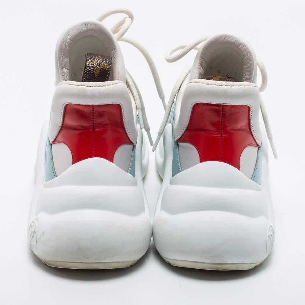 Louis Vuitton Tricolor Satin And Leather Archlight Sneakers