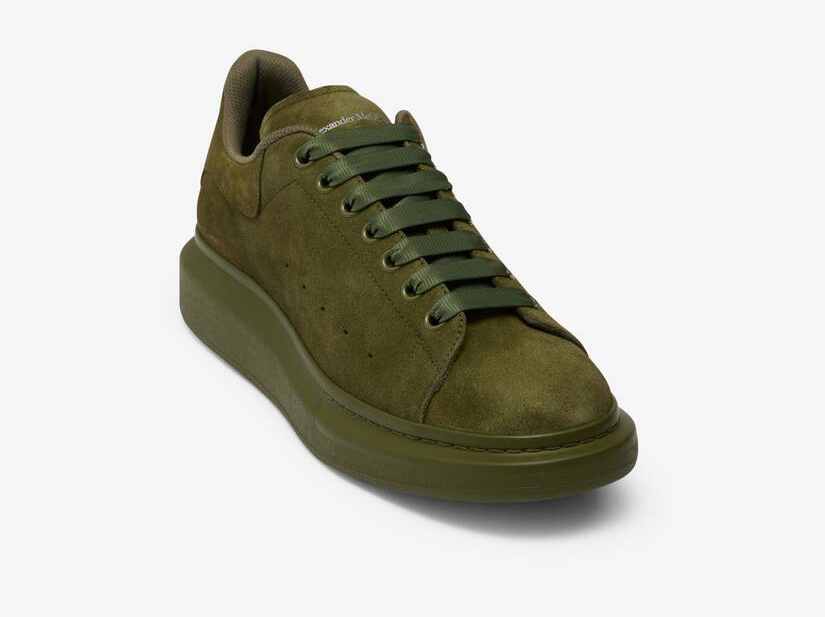 Alexander McQueen Men's Oversized Sneaker in Military Green
