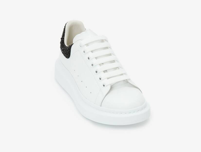 Alexander McQueen Men's Oversized Sneaker in White/jet Black