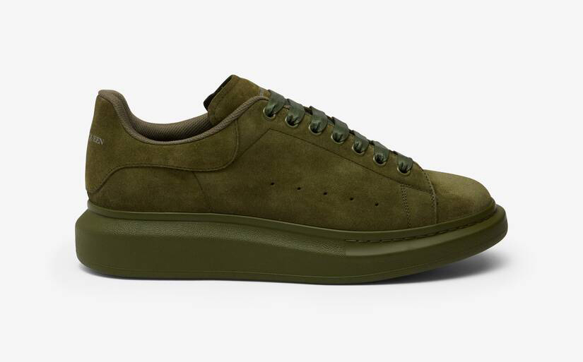 Alexander McQueen Men's Oversized Sneaker in Military Green