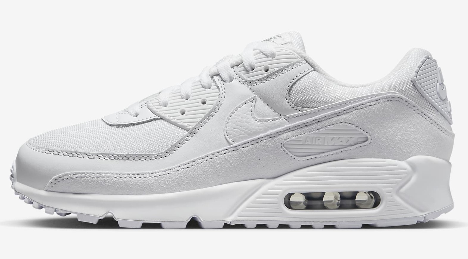 Nike Air Max 90 Premium White Metallic Silver