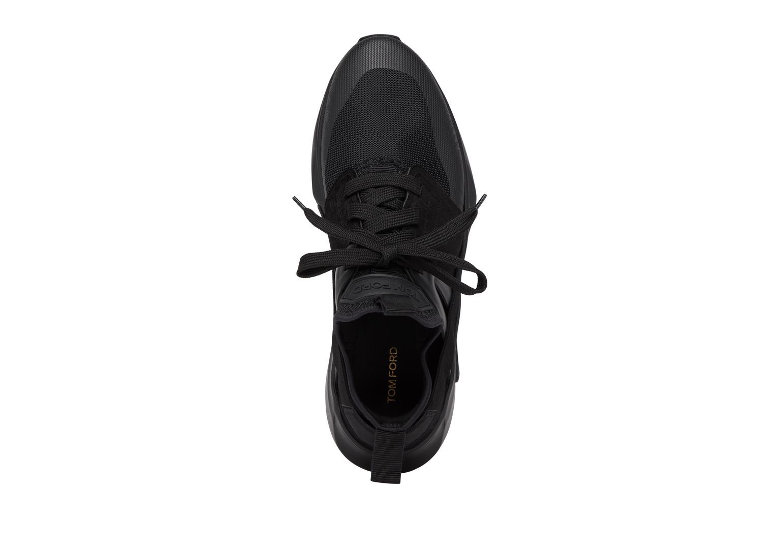 Tom Ford NYLON MESH JAGO SNEAKERS All Black