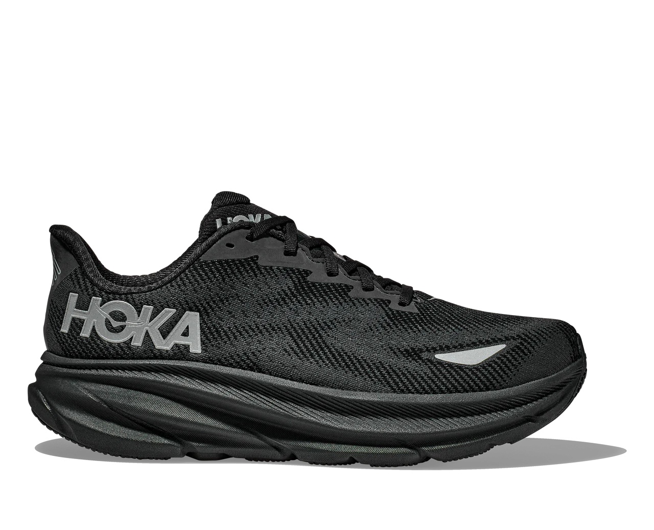 Clifton 9 - BLACK / BLACK (HOKA er litt liten – ta en størrelse opp.)