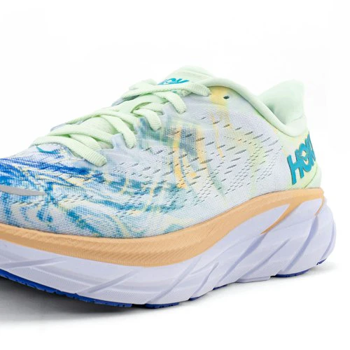 Clifton 8 -  White Blue Tgt (HOKA er litt liten – ta en størrelse opp.)