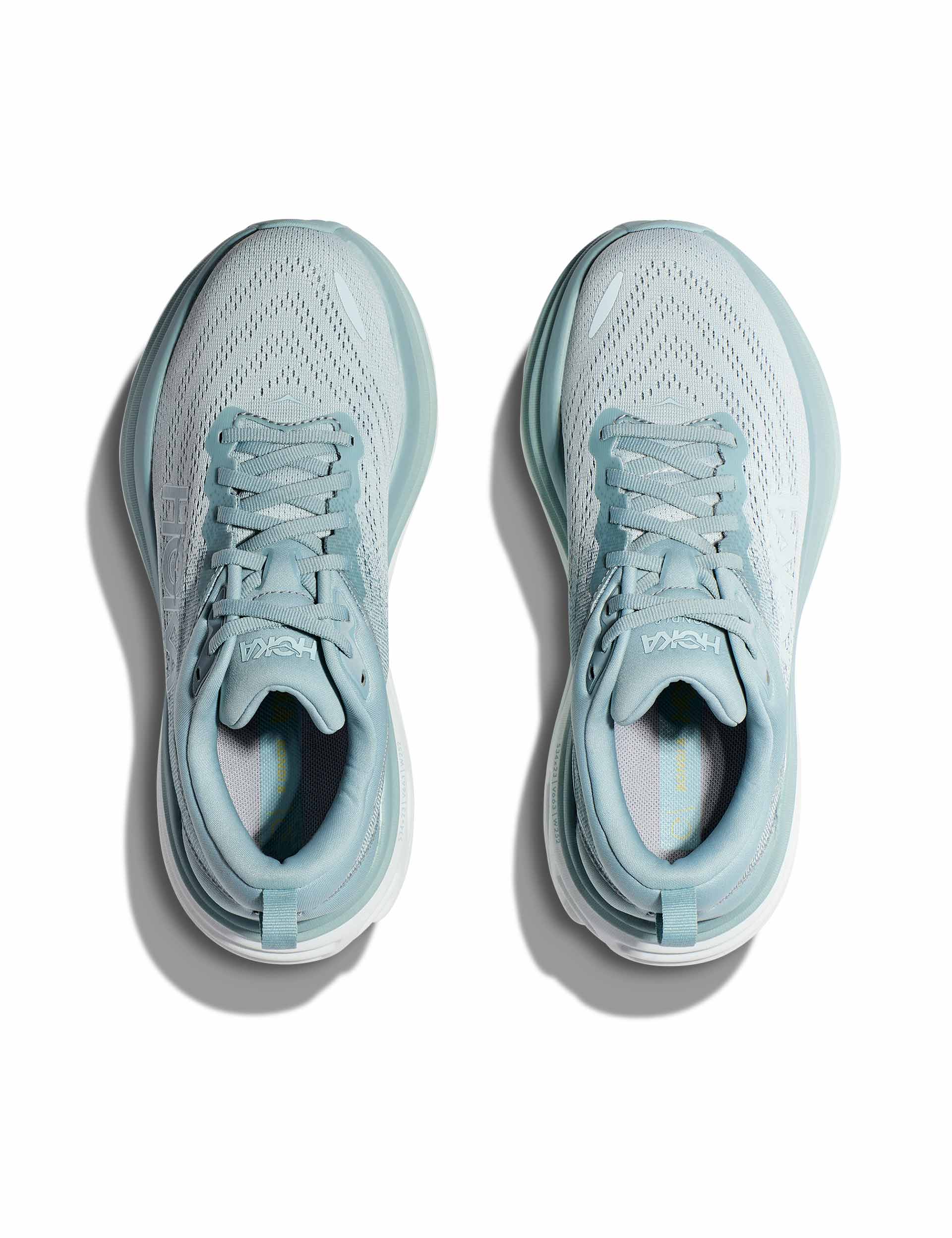 BONDI 8 Cloud Blue/Ice Flow (HOKA er litt liten – ta en størrelse opp.)