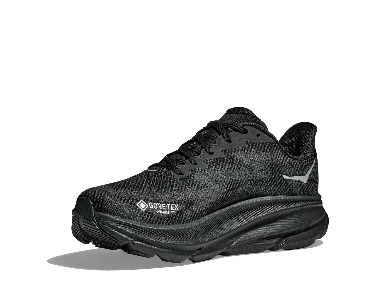 Clifton 9 - BLACK / BLACK (HOKA er litt liten – ta en størrelse opp.)