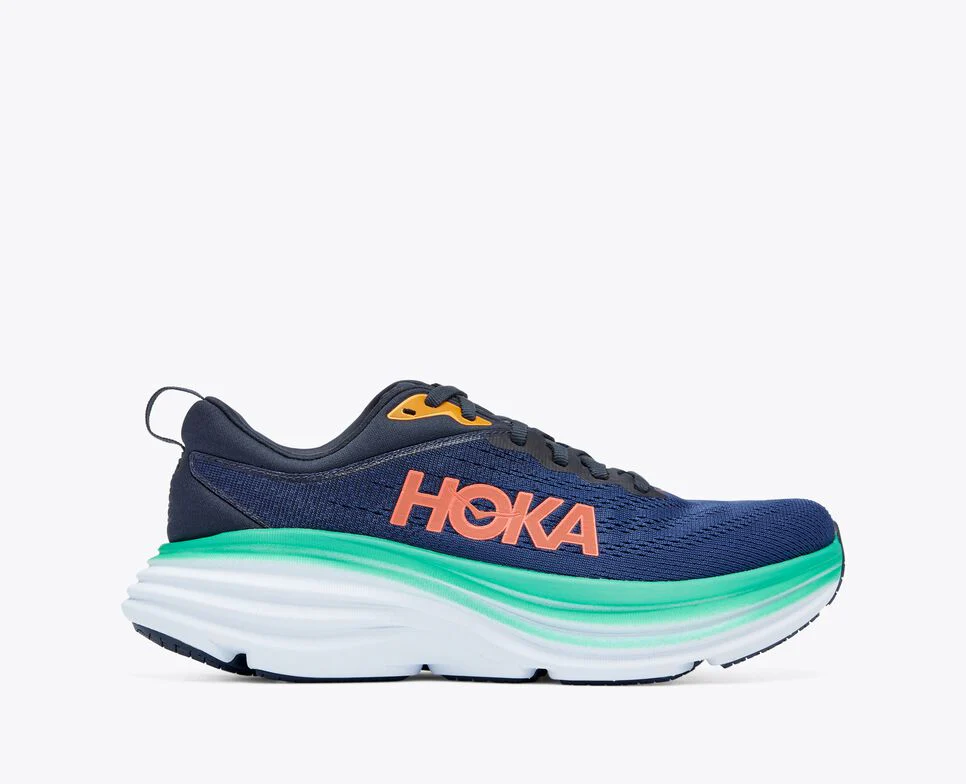 BONDI 8 OUTER SPACE / BELLWETHER BLUE (HOKA er litt liten – ta en størrelse opp.)