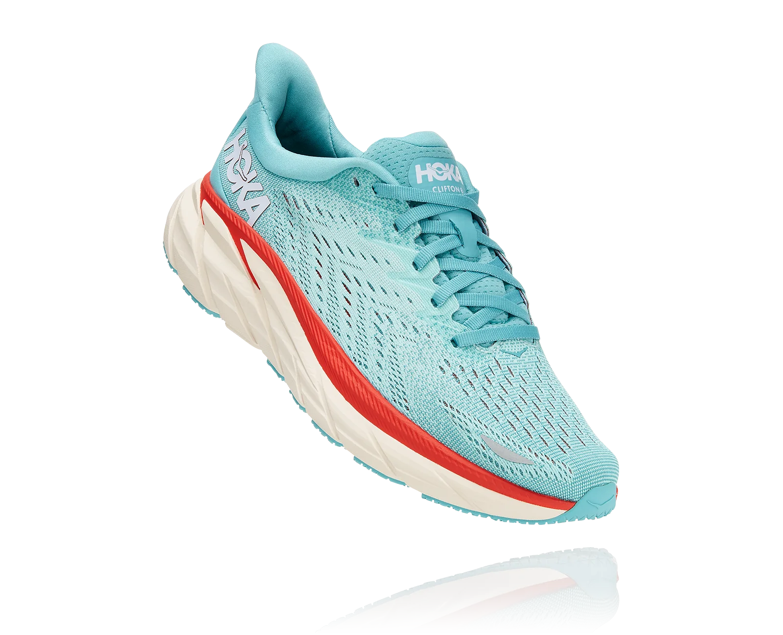 Clifton 8 - Aquarelle / Eggshell Blue (HOKA er litt liten – ta en størrelse opp.)