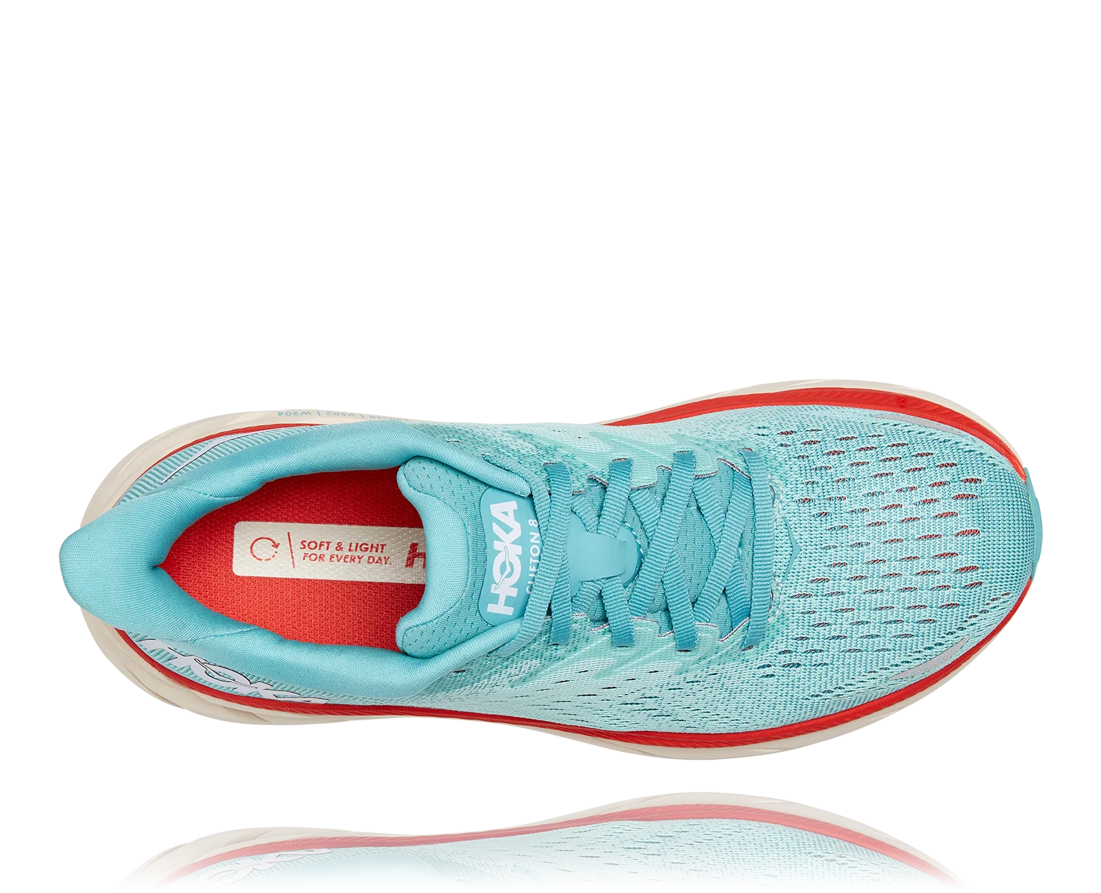 Clifton 8 - Aquarelle / Eggshell Blue (HOKA er litt liten – ta en størrelse opp.)