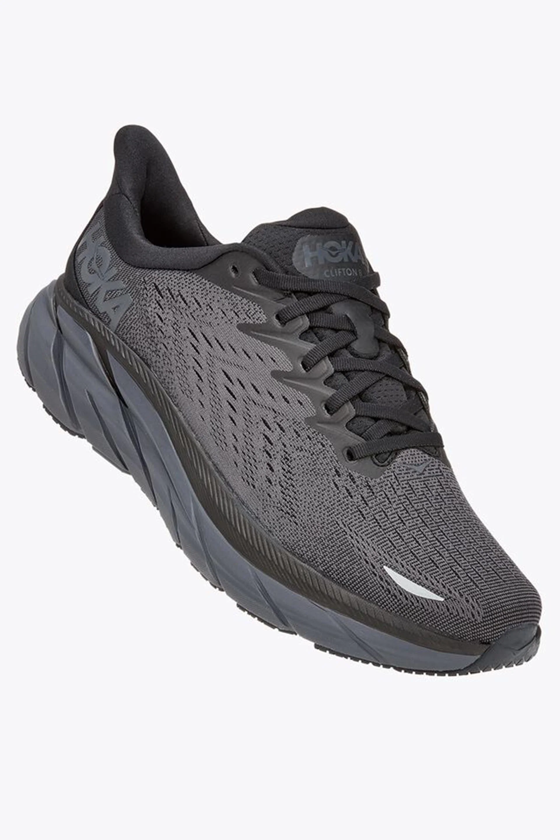 Clifton 8 Black / Black (HOKA er litt liten – ta en størrelse opp.)