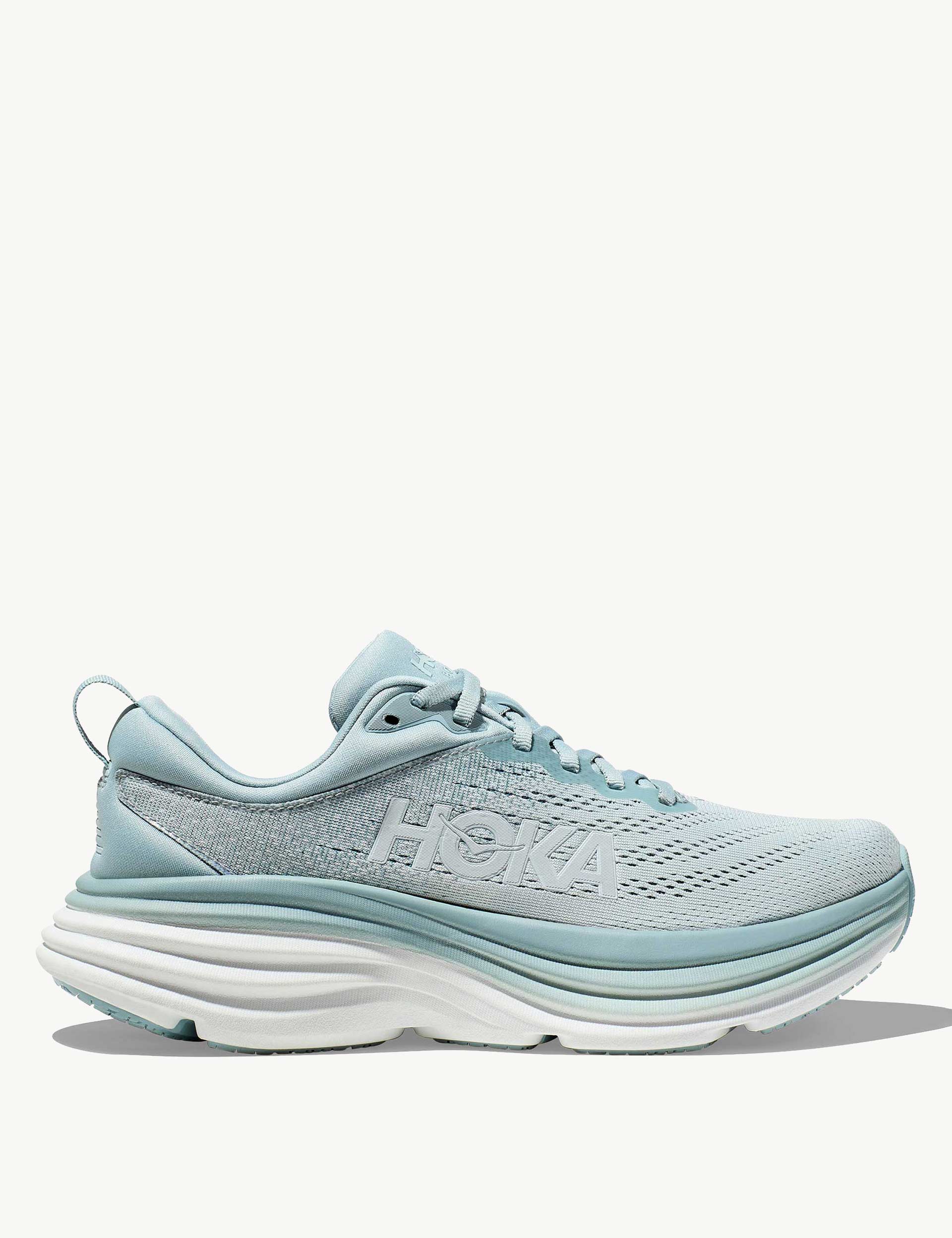 BONDI 8 Cloud Blue/Ice Flow (HOKA er litt liten – ta en størrelse opp.)