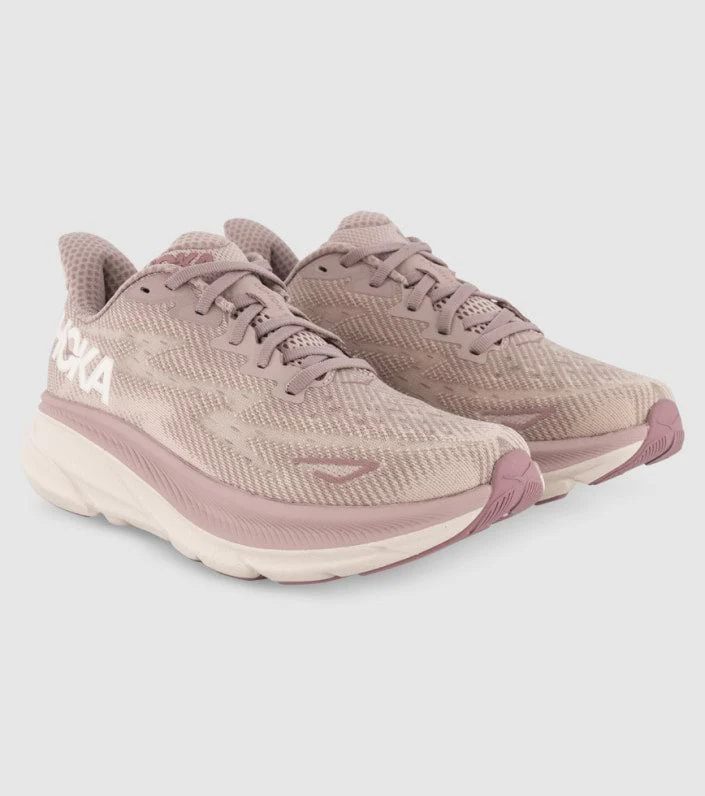 Clifton 9 - Pale mauve / Peach whip (HOKA er litt liten – ta en størrelse opp.)