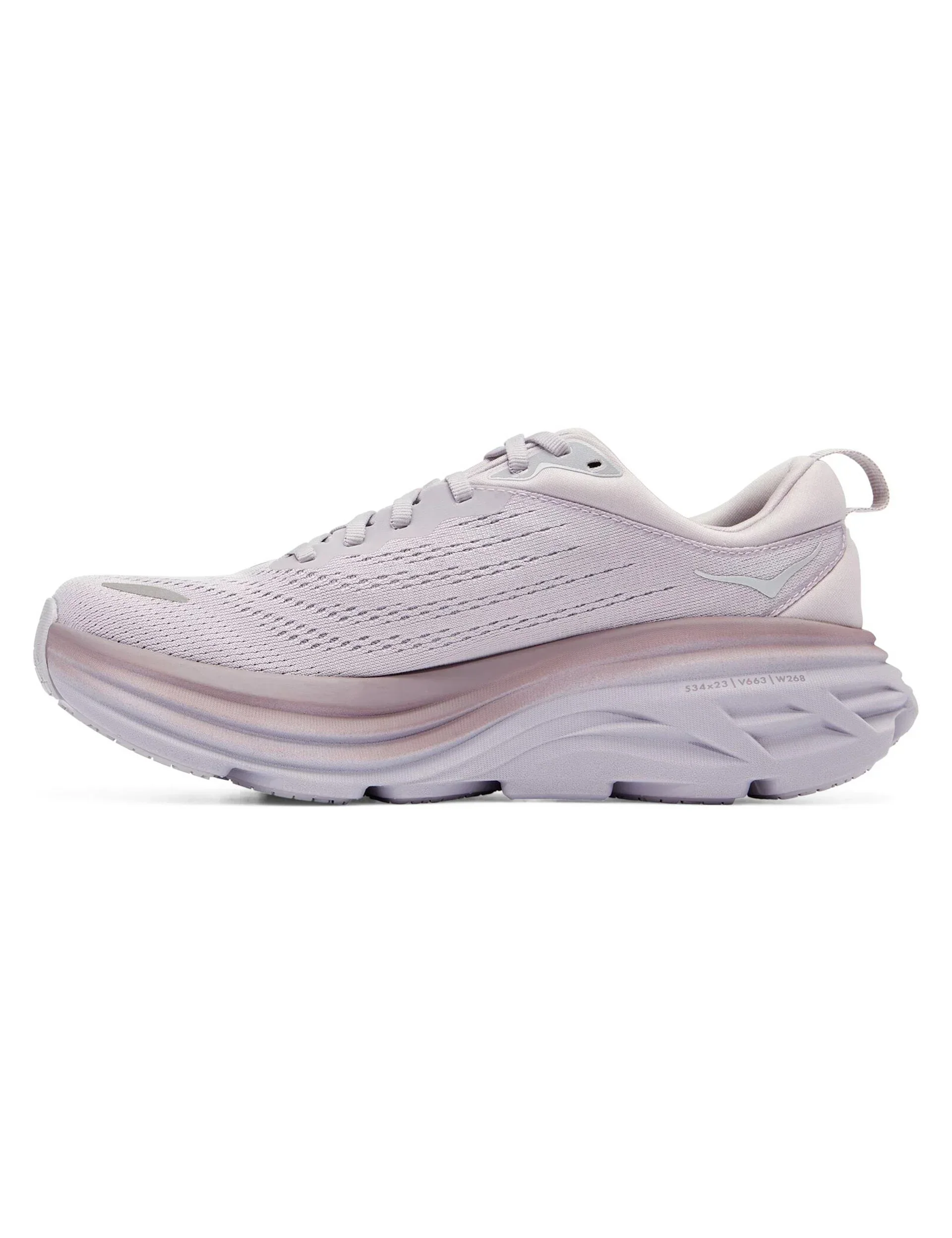 BONDI 8 lilac marble/elderberry (HOKA er litt liten – ta en størrelse opp.)