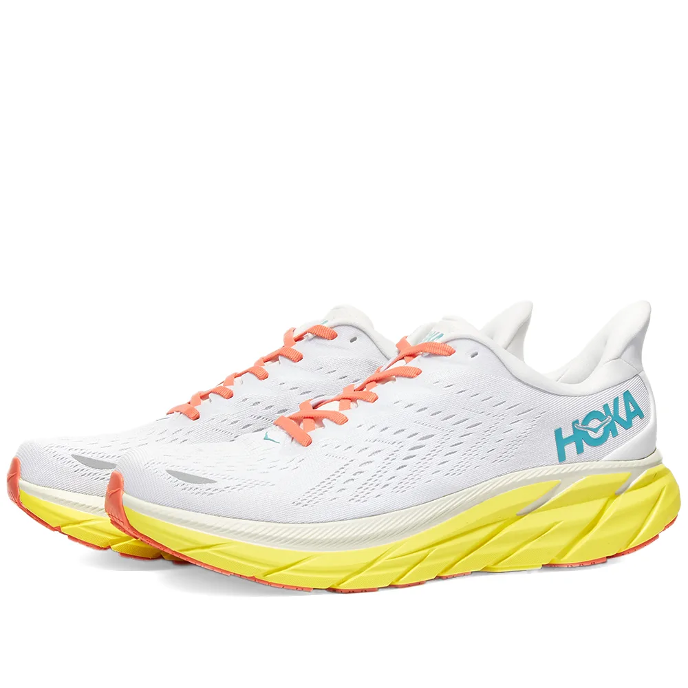 Clifton 8 -  Blanc De Blanc / Illuminating (HOKA er litt liten – ta en størrelse opp.)