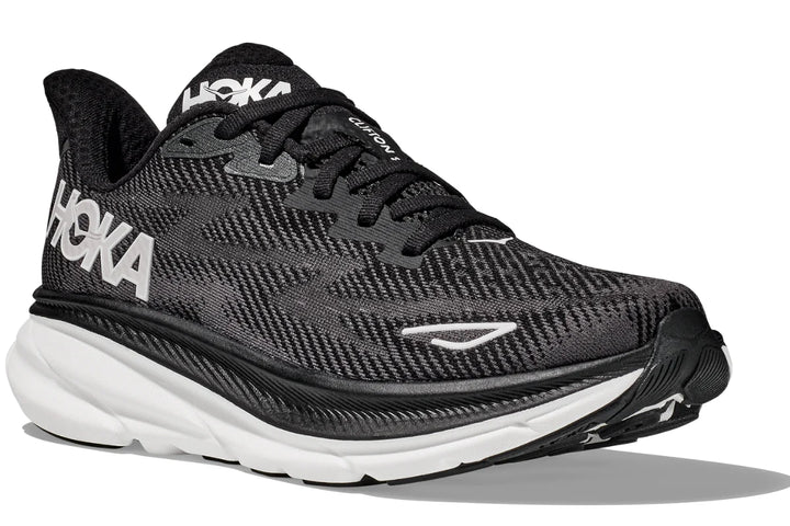 Clifton 9 - BLACK / WHITE (HOKA er litt liten – ta en størrelse opp.)