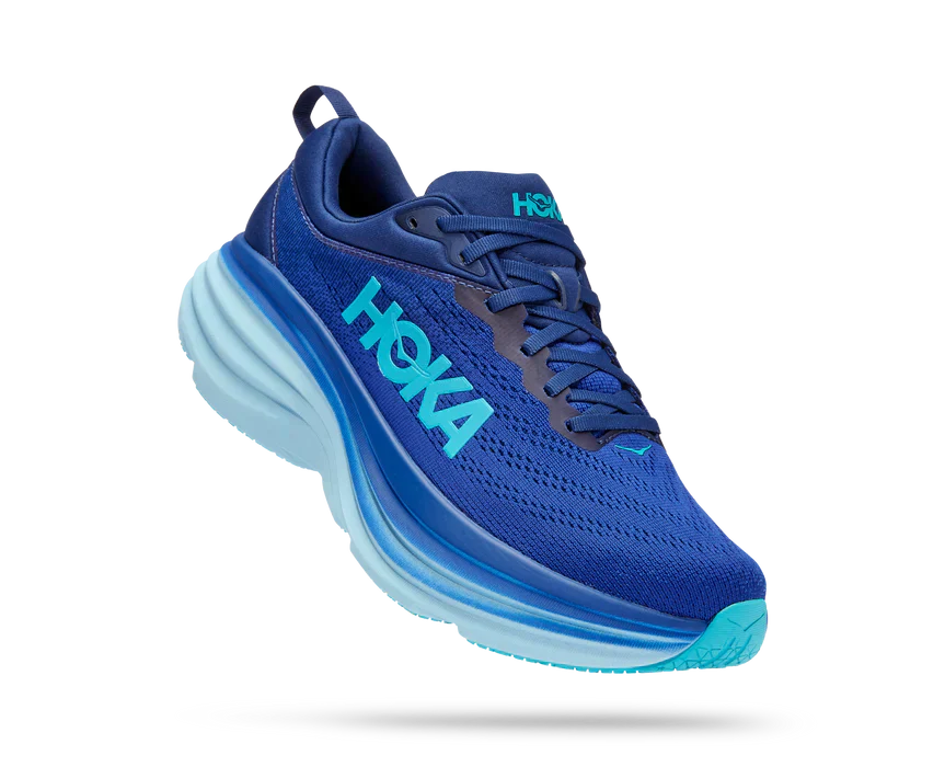 BONDI 8 BELLWETHER BLUE/BLUING (HOKA er litt liten – ta en størrelse opp.)