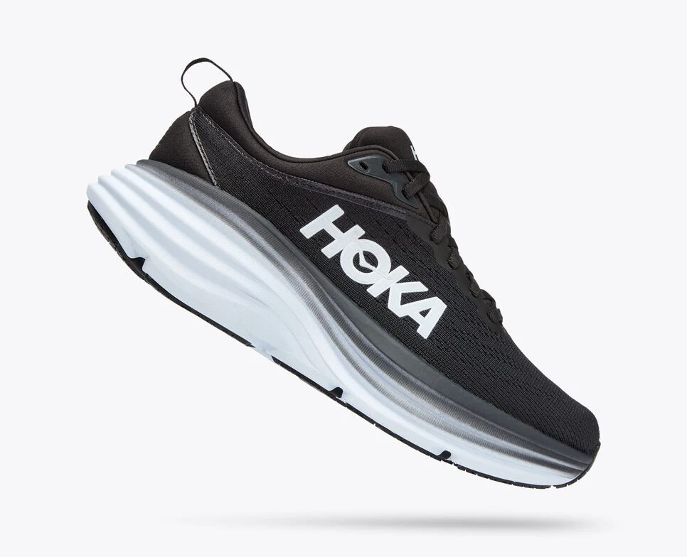 BONDI 8  BLACK / WHITE (HOKA er litt liten – ta en størrelse opp.)