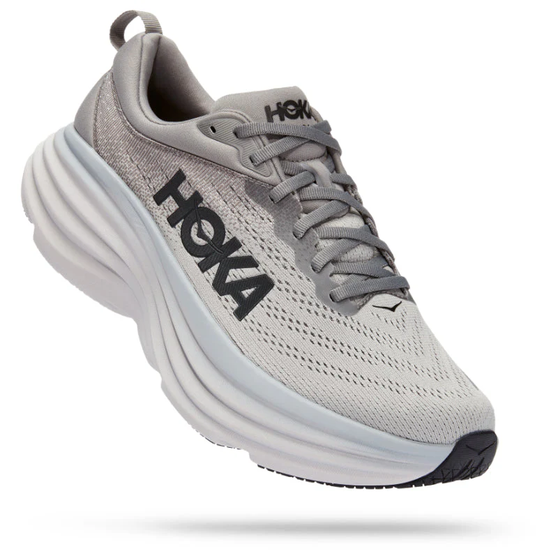 BONDI 8 Sharkskin/Harbor Mist (HOKA er litt liten – ta en størrelse opp.)