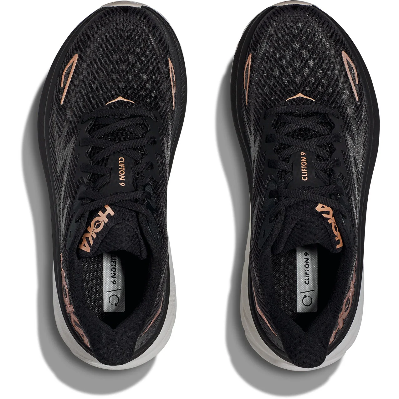 Clifton 9 - Black / Rose (HOKA er litt liten – ta en størrelse opp.)
