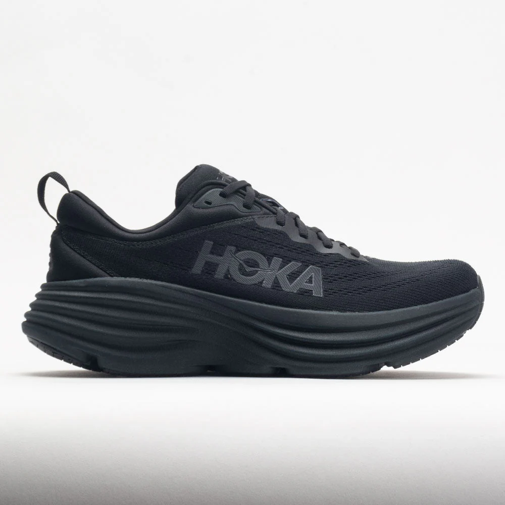 BONDI 8 Black/Black (HOKA er litt liten – ta en størrelse opp.)
