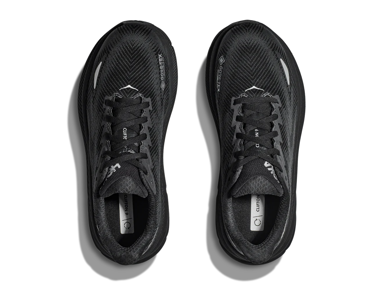 Clifton 9 - BLACK / BLACK (HOKA er litt liten – ta en størrelse opp.)