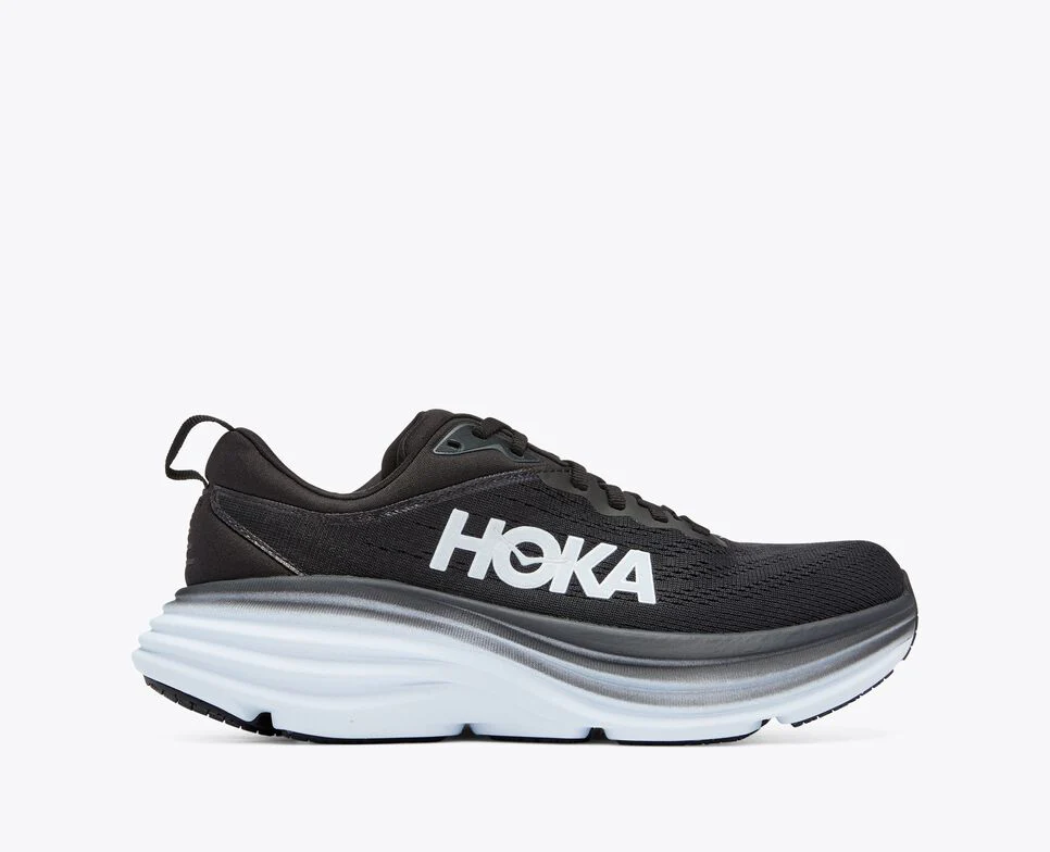 BONDI 8  BLACK / WHITE (HOKA er litt liten – ta en størrelse opp.)
