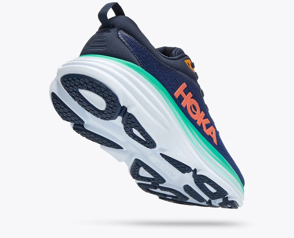 BONDI 8 OUTER SPACE / BELLWETHER BLUE (HOKA er litt liten – ta en størrelse opp.)